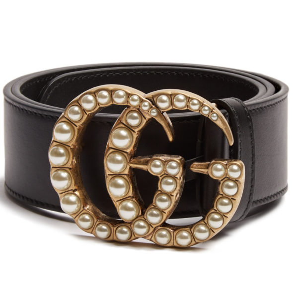 gg belt with pearls